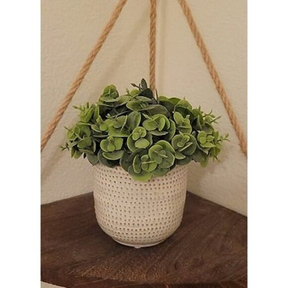 New Fake Lysimachia Plants in Ceramic Pot Artificial Succulents Flowers Potted - Picture 1 of 1